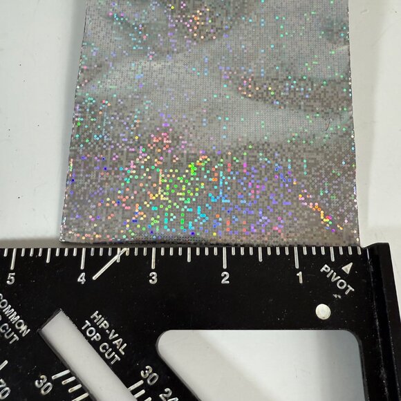 Gift Bag Lot of 35 Holographic Silver 4"x5" Small Shimmer Handles Party Favor - Picture 8 of 9